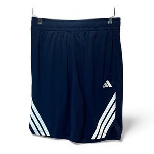 New Adidas Men’s Blue White Stripes Shorts Size Small 9” inseam NWT